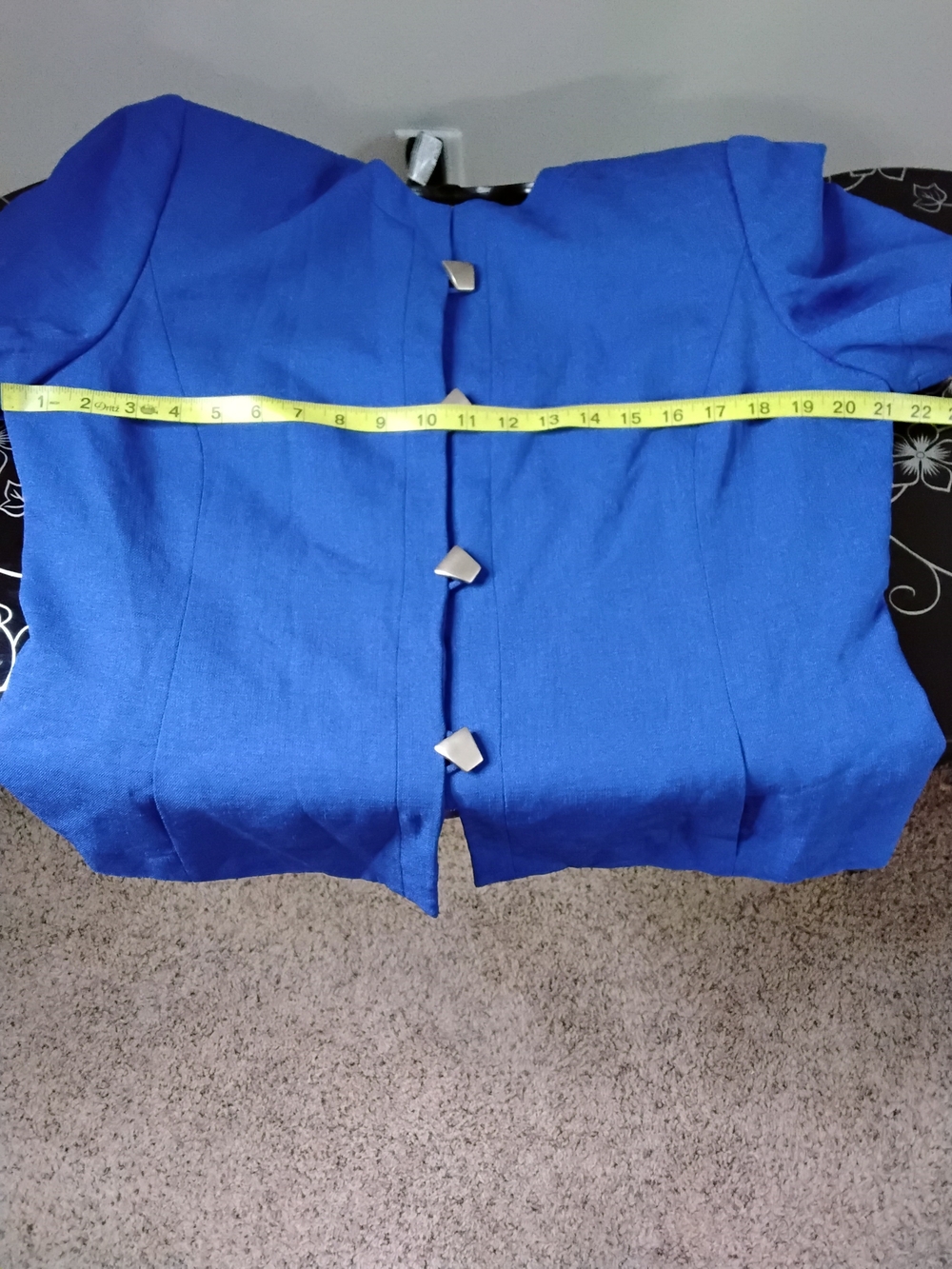 Women’s Short Sleeve Blue Jacket - Picture 8 of 9